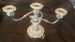 Pair of Sterling 3 candle Reed & Barton Francis the 1st. Weighted Candelabras