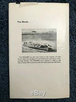 Pewabic Shipwreck Copper Ingot & Ext. Rare Busch Oceanographic Book, Michigan