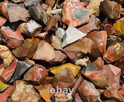 Polychrome Desert Jasper Large 2 3 Rough Rocks for Tumbling-Bulk Wholesale