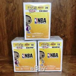 Pop Sports NBA LAKERS Kobe Bryant Set of 3 Vinyl Figure withProtector Case
