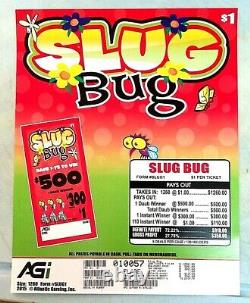 Pull Tab Tickets $1 Slug Bug Two Boxes with 1260 ea total 2520 Tabs