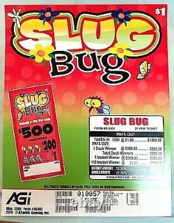 Pull Tab Tickets $1 Slug Bug Two Boxes with 1260 ea total 2520 Tabs