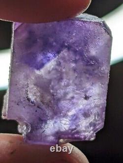 Purple Fluorite Flat, Wholesale 18 Pcs, UV Reactive, Ojuela, Mexico