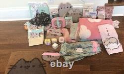 Pusheen the Cat Lot of 27 Items Clothing Doormat Blankets Earrings Bento Box