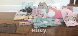 Pusheen the Cat Lot of 27 Items Clothing Doormat Blankets Earrings Bento Box