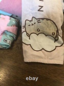 Pusheen the Cat Lot of 27 Items Clothing Doormat Blankets Earrings Bento Box