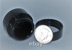 Qty 100 uv glass jar Ultraviolet 5ml Black Wholesale Purple Essential Oils