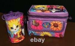 RARE Vintage Lisa Frank Sunflower Kittens Insulated Soft Lunch Bag Tote