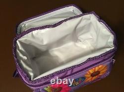 RARE Vintage Lisa Frank Sunflower Kittens Insulated Soft Lunch Bag Tote