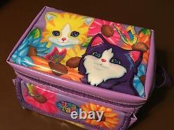 RARE Vintage Lisa Frank Sunflower Kittens Insulated Soft Lunch Bag Tote