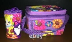 RARE Vintage Lisa Frank Sunflower Kittens Insulated Soft Lunch Bag Tote