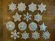 Rare Vintage Towle & Gorham Lot Of 15 Sterling Silver Christmas Ornaments