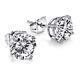 Real Solitaire Diamond Earrings 1.51 Carat Ctw 18k White Gold Stud I2 28753121