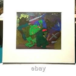 Ralph Bakshi Wizards Monster Warriors Production Cels With Key Copy Bg, Drawings