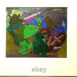 Ralph Bakshi Wizards Monster Warriors Production Cels With Key Copy Bg, Drawings