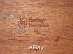 Rare Frank Lloyd Wright Mahogany Furniture Collection Lot Of 4 Pcs Signed Hutch