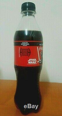 Rare Star Wars Coca Cola Kylo Ren And Rey Light Up Oled Bottle Set