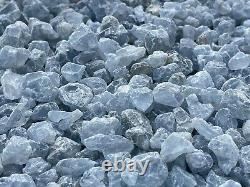Raw Celestite Rough Stones, Small Rough Celestite, Blue Crystals, Wholesale Lot