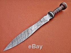 Roman Gladius 24 Sword Handmade Damascus Handle Rose & Pakka Wood S-16736