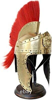 Roman King Spartan Helmet Wearable Costume Steel Spartan Helmet Wearable Costume