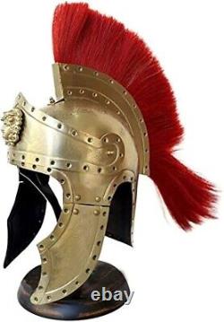 Roman King Spartan Helmet Wearable Costume Steel Spartan Helmet Wearable Costume