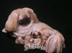 Ron Hevener's Family Dog Figurine For Peke Lovers
