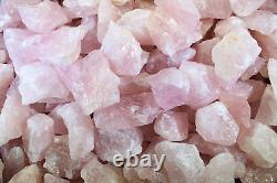 Rose Quartz Rough Rocks for Tumbling Bulk Wholesale 1LB options