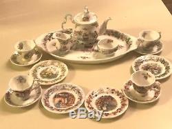 Royal Doulton Brambly Hedge Miniature Tea Service Set 17 Pieces All Seasons