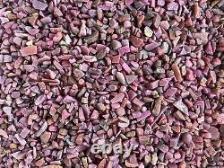 Ruby Semi Tumbled Gemstone Mini Chips 3 10 mm, Wholesale Bulk Lot
