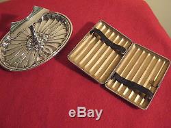 Solid Silver 1895 Cigar Holder, A Cigar/cigarillo Case, Cigar Cutter & Piercer