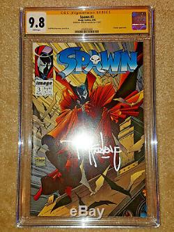 SPAWN #1 2 3 4 5 CGC 9.8 SS SIGNED McFARLANE LOT ALL NM/MT WHITE PAGES NEW SLABS