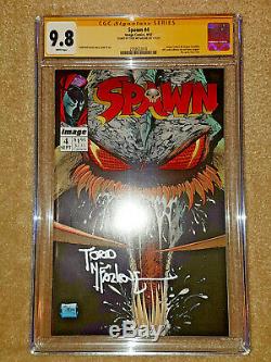 SPAWN #1 2 3 4 5 CGC 9.8 SS SIGNED McFARLANE LOT ALL NM/MT WHITE PAGES NEW SLABS