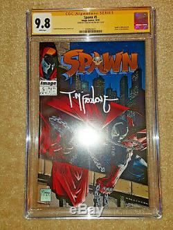 SPAWN #1 2 3 4 5 CGC 9.8 SS SIGNED McFARLANE LOT ALL NM/MT WHITE PAGES NEW SLABS