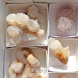 SPIRIT QUARTZ Cactus Crystal Citrine and White Wholesale 34 pcs CCFlat69