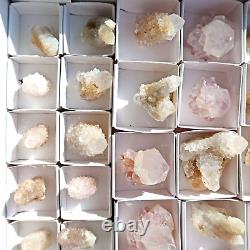 SPIRIT QUARTZ Cactus Crystal Citrine and White Wholesale 34 pcs CCFlat69