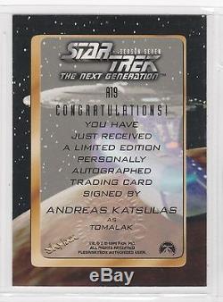 Star Trek Tng Season Seven Complete Autograph Set A1-a19 Stewart Spiner Burton