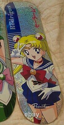 SUPER RARE Primitive X Sailor Moon Skateboard Collection! 5/6 DECKS