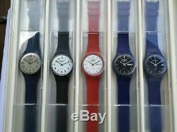 SWATCH COLLECTION 1983 COMPLETE LOT OF 45 NEW PERFECT WATCHES first on EBAY