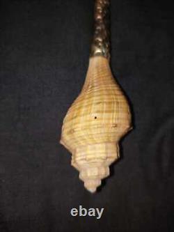 Scoop Spoon Sea Shell Mother Of Pearl Souvenir Hand Carved Collectible Rare Gift