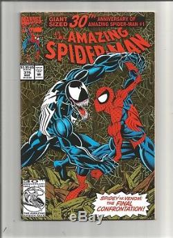 Secret Wars #8 CGC 9.0 Venom Lot & Bonus Amazing Spider-man #373-#375 VF+/NM