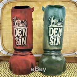 Set 2 Den Of Sin Devil Tiki Mug Las Vegas Doug Horne Eekum Bookum Jason T Smith