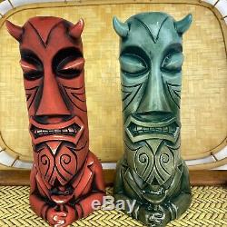 Set 2 Den Of Sin Devil Tiki Mug Las Vegas Doug Horne Eekum Bookum Jason T Smith