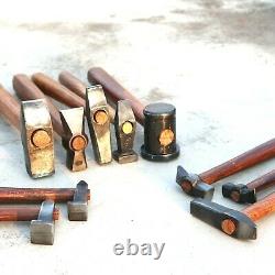 Set of 10 Heavy Small Black Iron Hammer Blacksmith General Useful Item