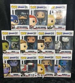 Set of 11 Funko pop Avengers End Game Vinyl Figure with. 5mm protector case