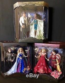 Set of 3 Disney Midnight Masquerade Dolls, a 2019 D23 Expo Exclusive