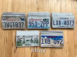 Set of 50 Wholesale License Plates from 5 Different States 10 of Each State