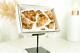 Set Of 7 Citrine Clusters Of Super Extra Grade, Wholesale Flat Box, Small, Deep