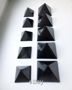 Shungite Pyramid 100 mm (5pcs) + Pyramid 70 mm (5pcs) Wholesale EMF Protection