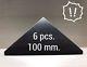 Shungite Pyramid 100 Mm (6 Pcs) Wholesale Against Emf Natural Protection Healing