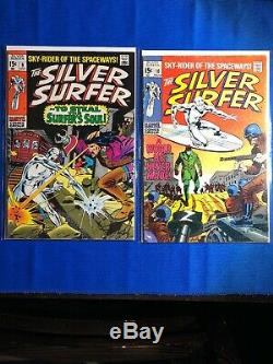 Silver Surfer 1-18 Entire Set! #1 CGC 6.0, #3 CGC 6.0, #4 CGC 5.0 remainder raw